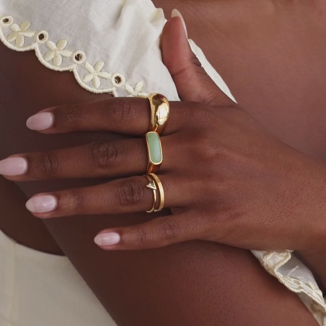 Jade signet ring