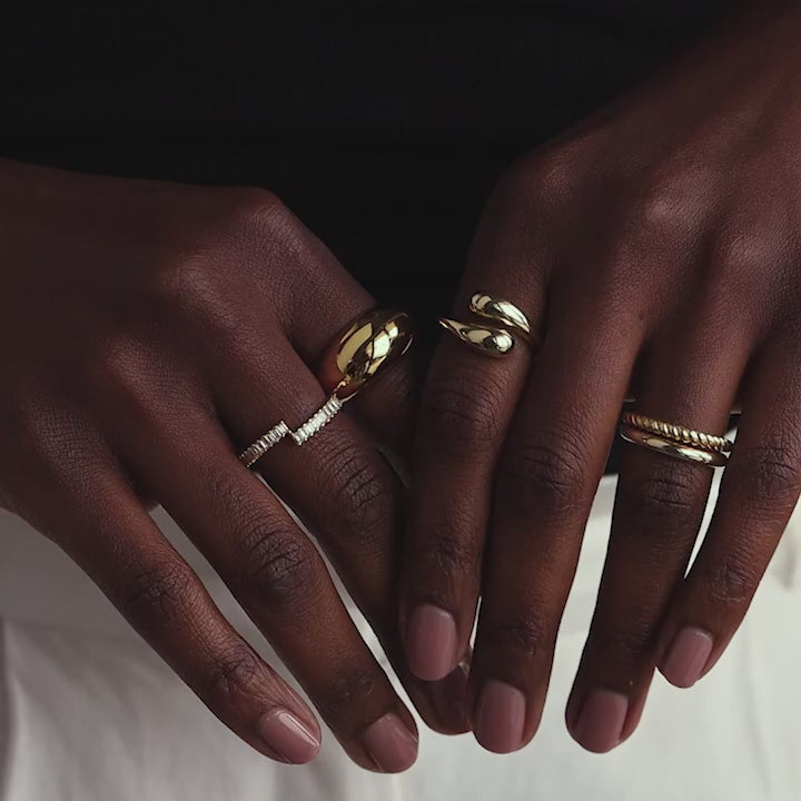 Duo dome ring
