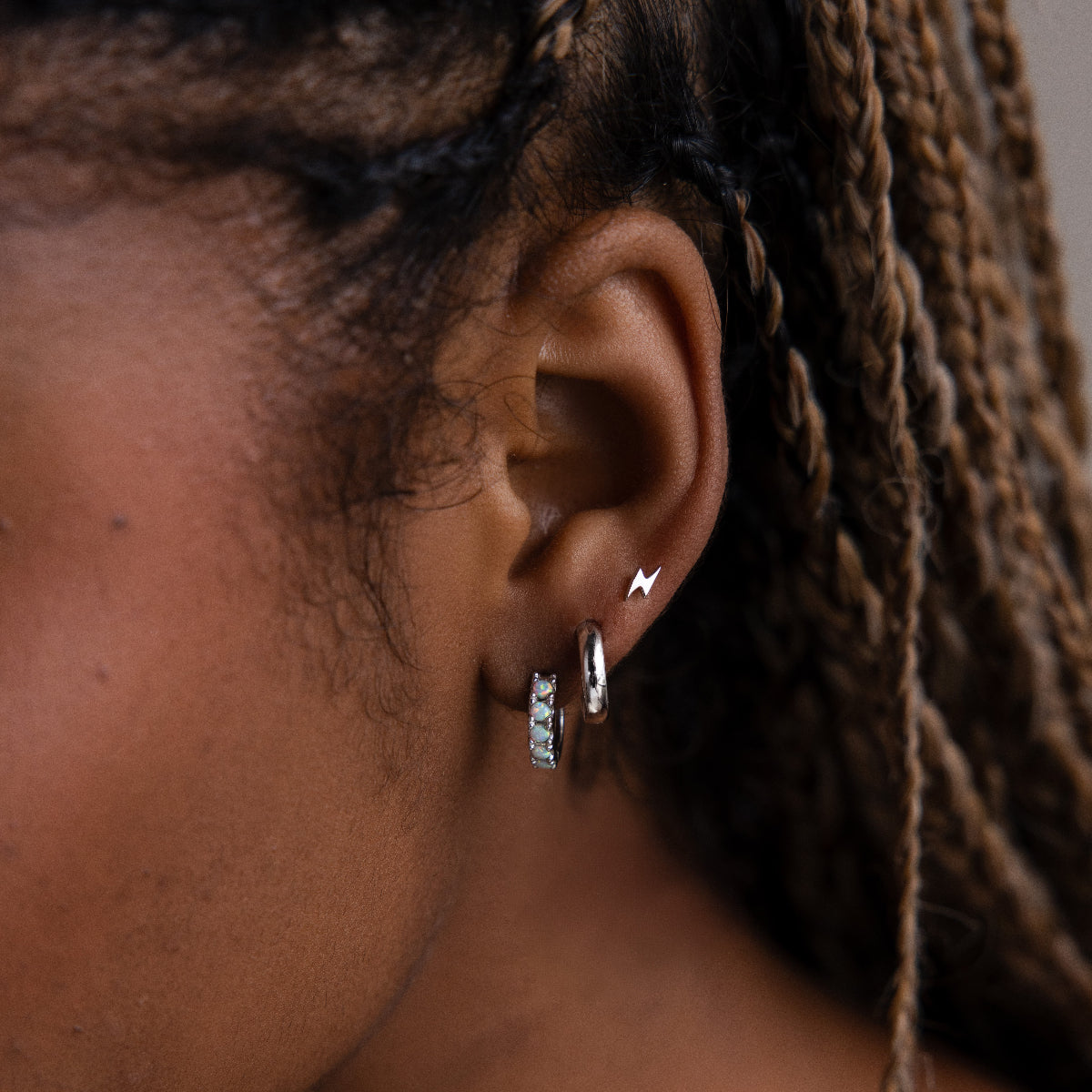 Lightning bolt studs