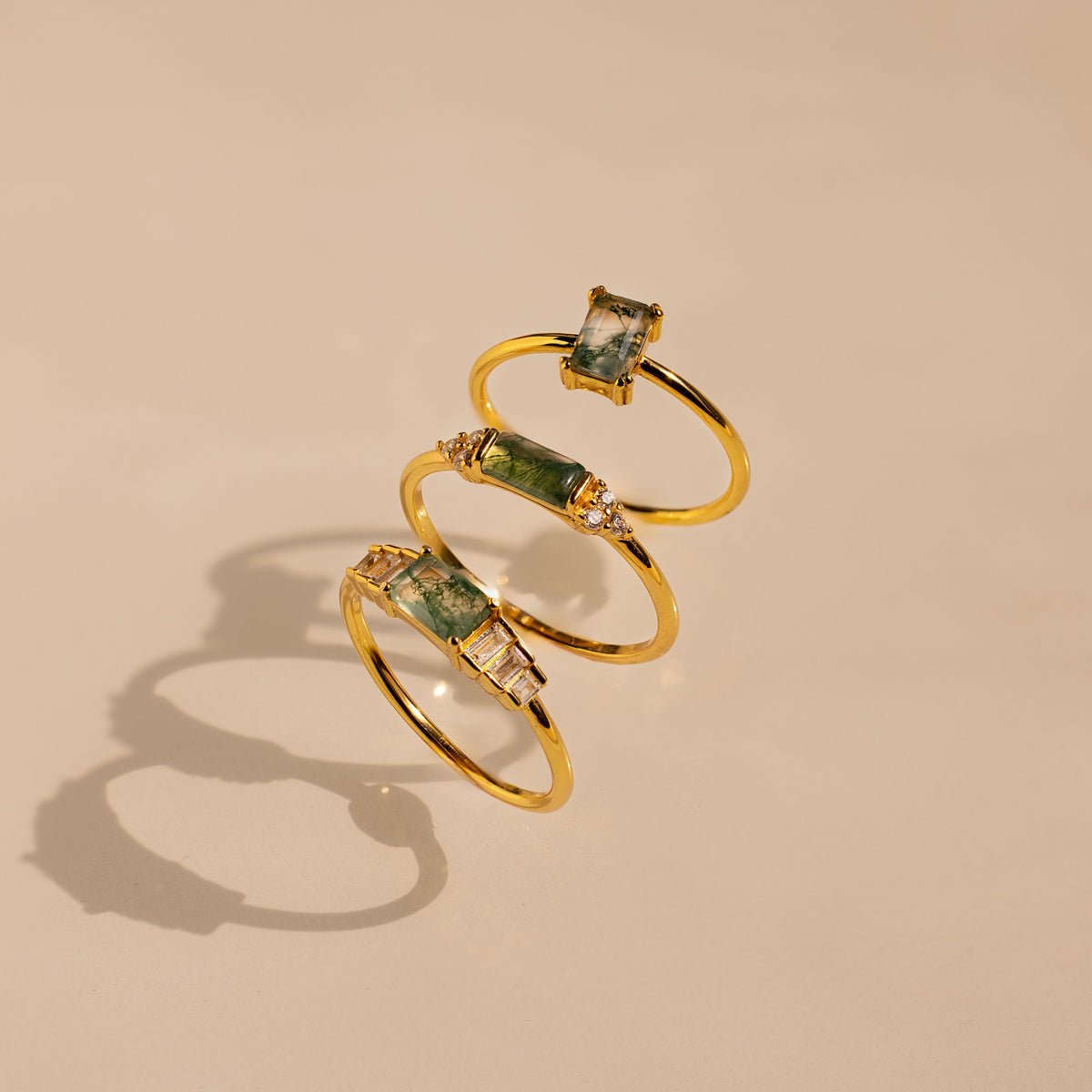 Agate statement ring