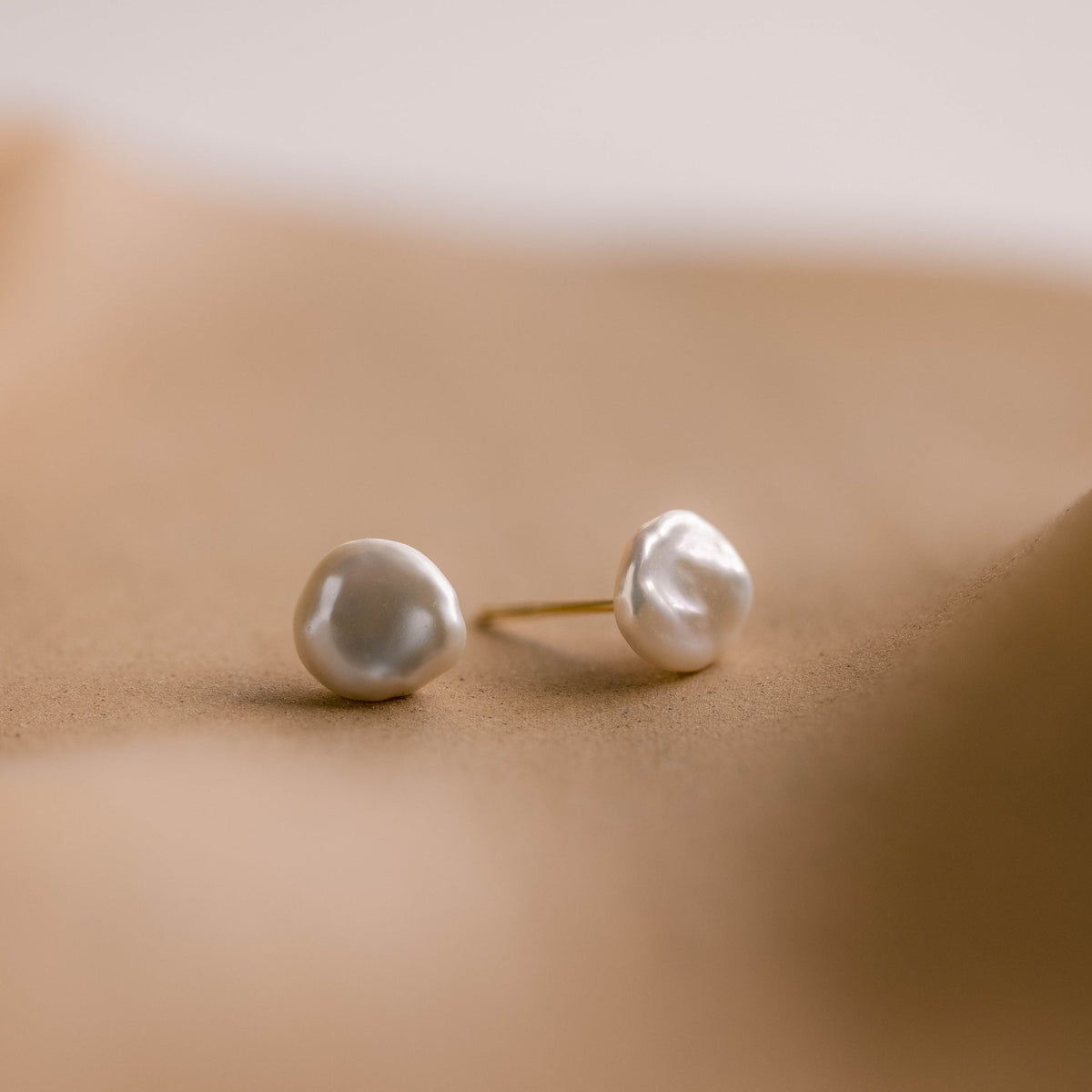 Freshwater pearl studs