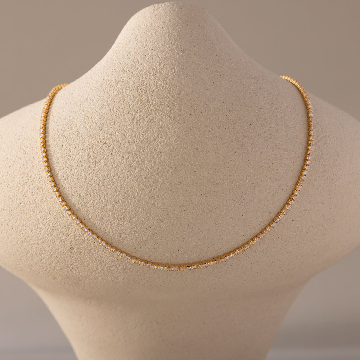 Diamond tennis choker necklace