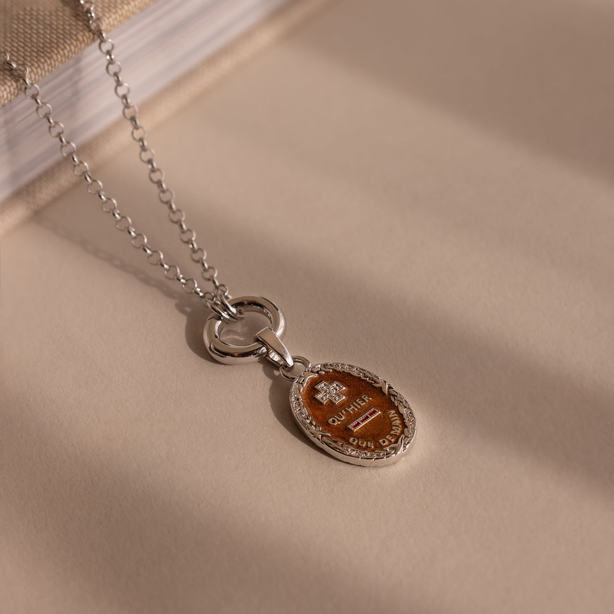 Love poem pendant necklace