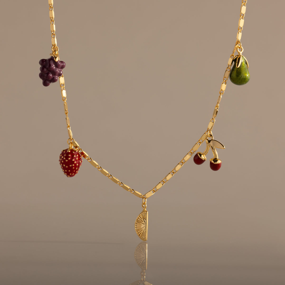 Fruit stand necklace