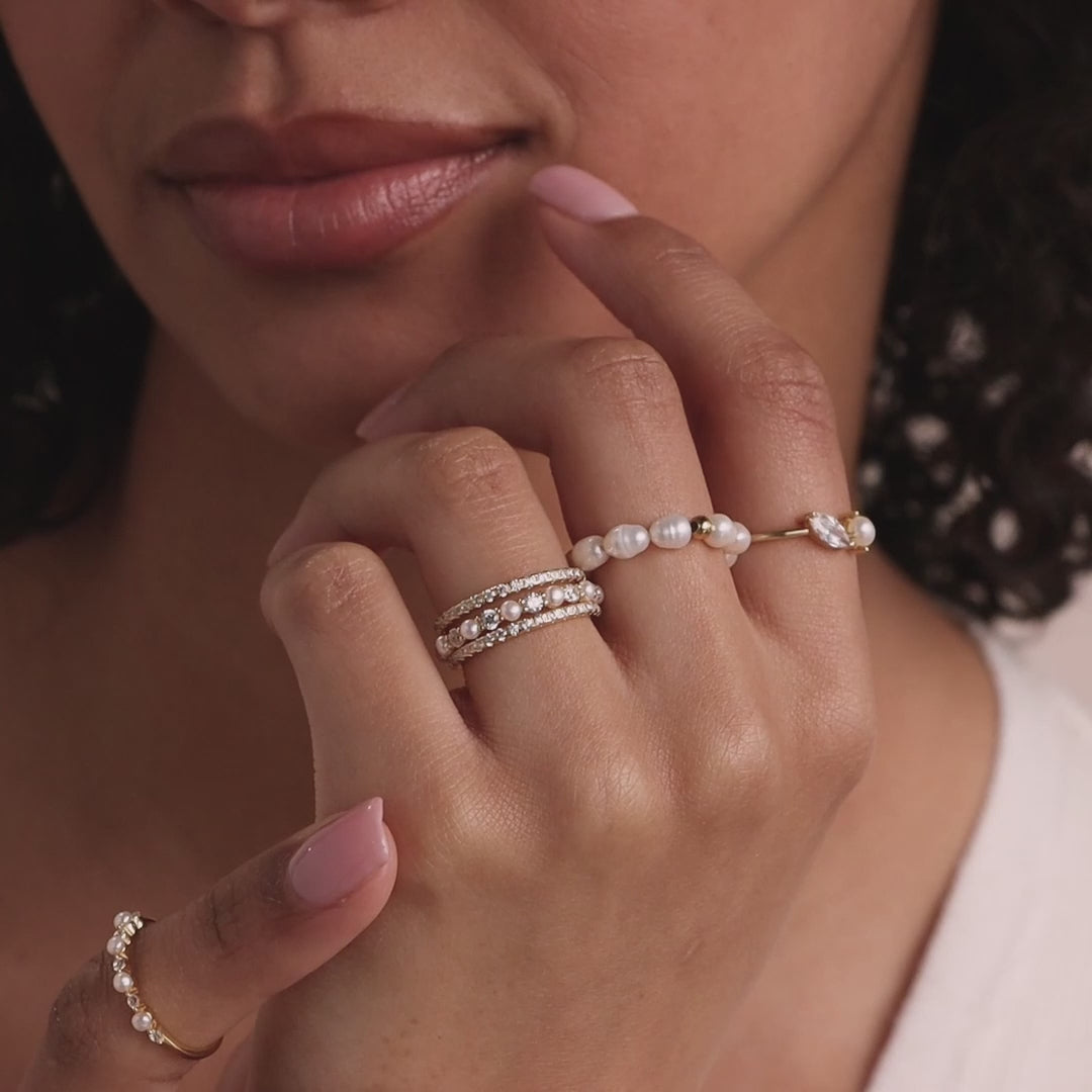 Diamond eternity ring set