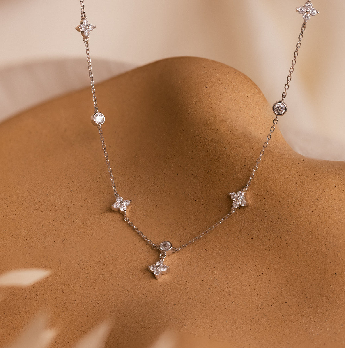 Ivy diamond station necklace