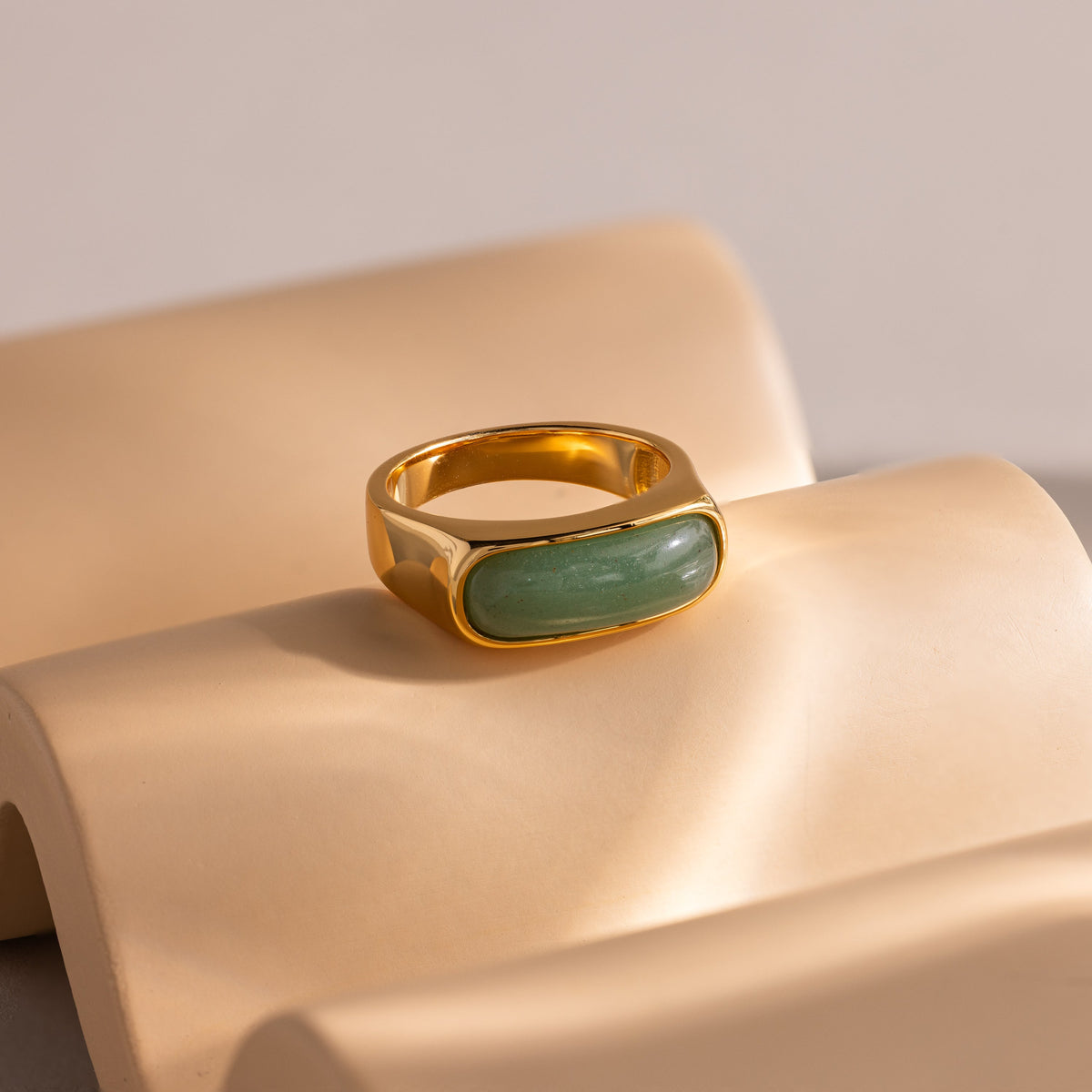 Jade signet ring