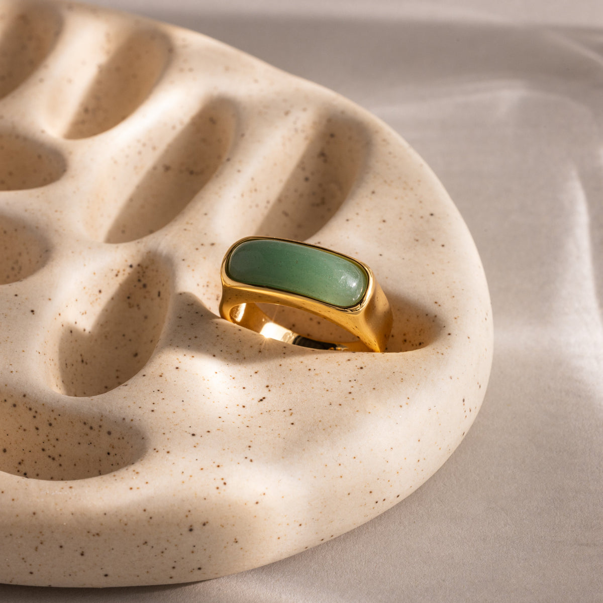 Jade signet ring