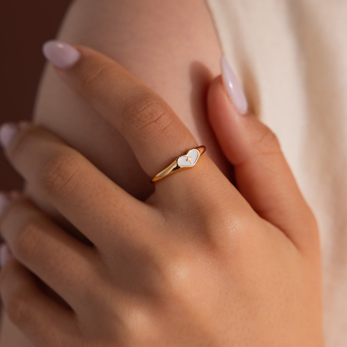 Heart Cross Ring