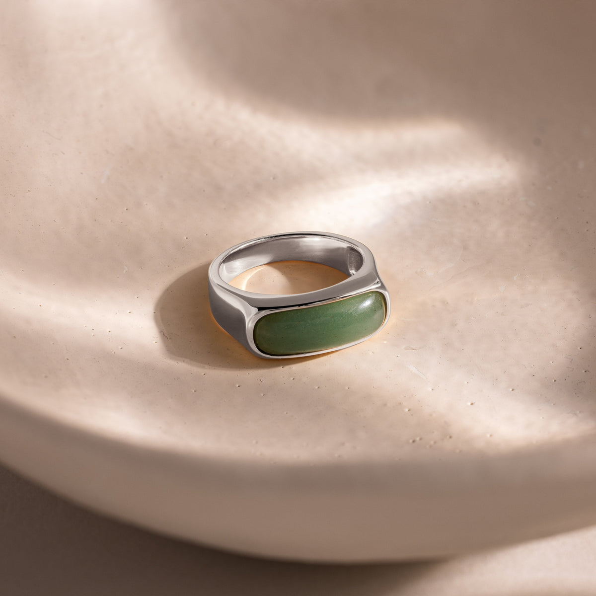 Jade signet ring