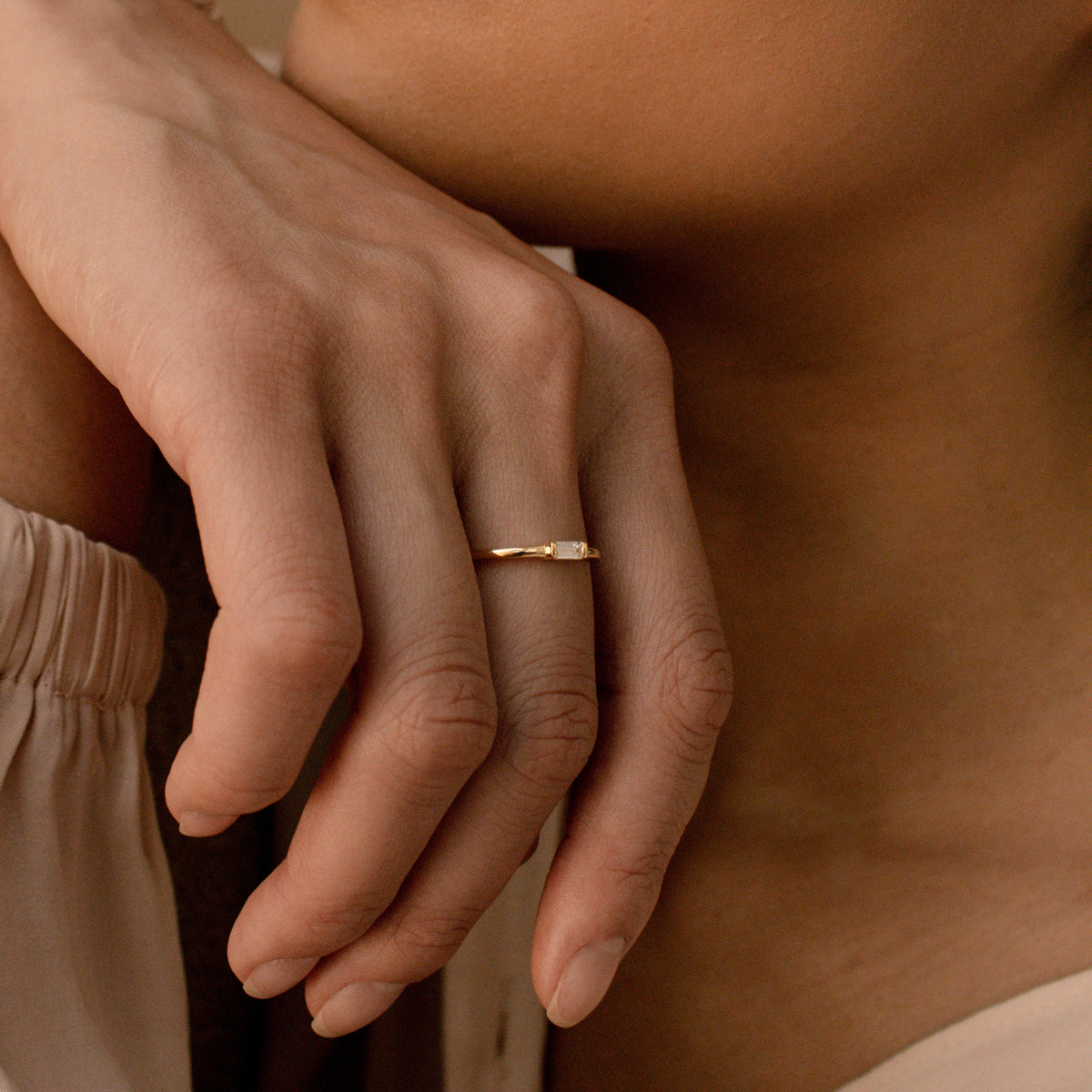 Baguette diamond ring