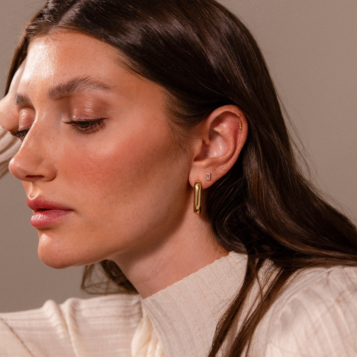 Chunky link hoops