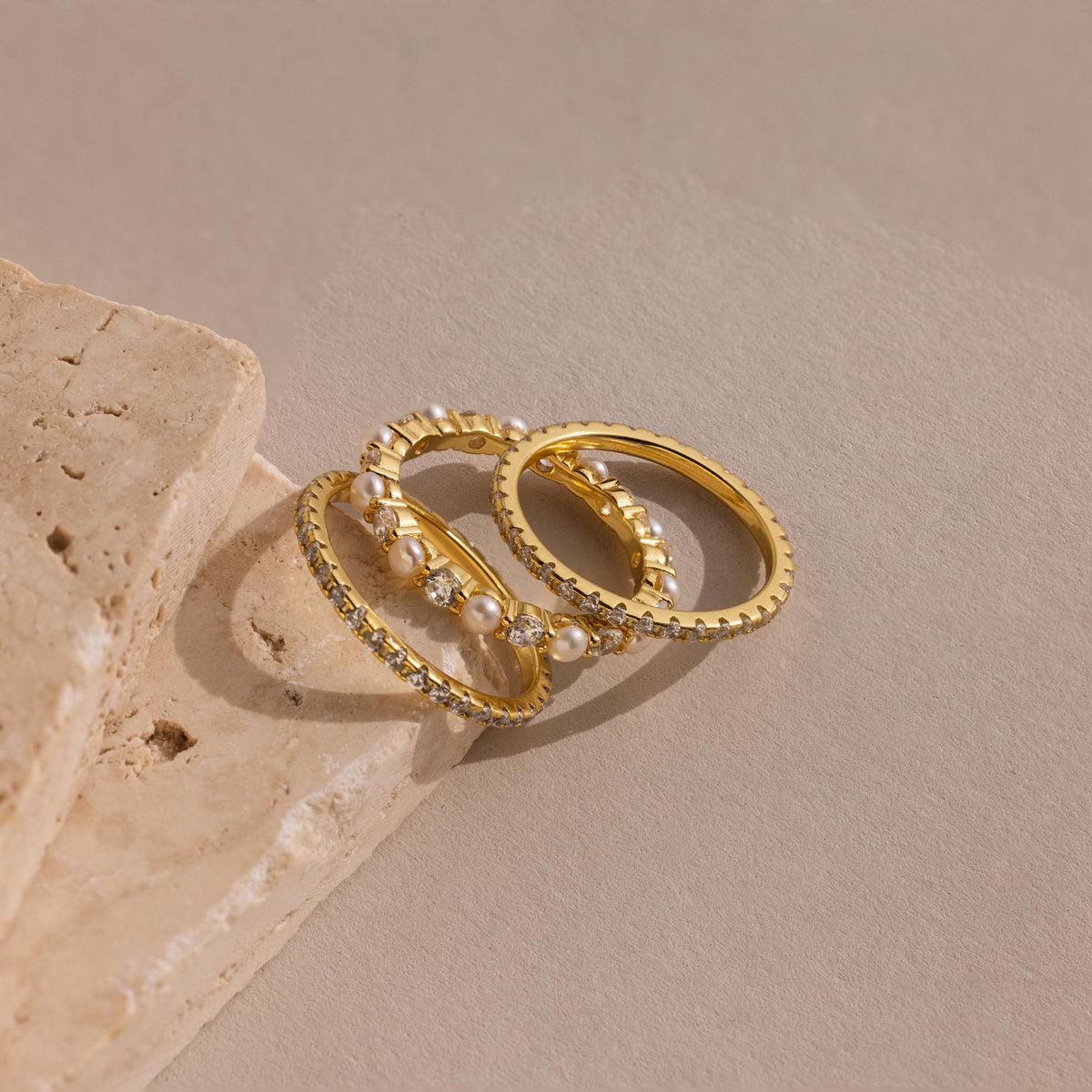 Diamond eternity ring set