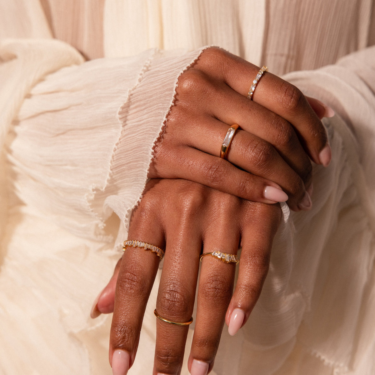 Art deco rhythm ring