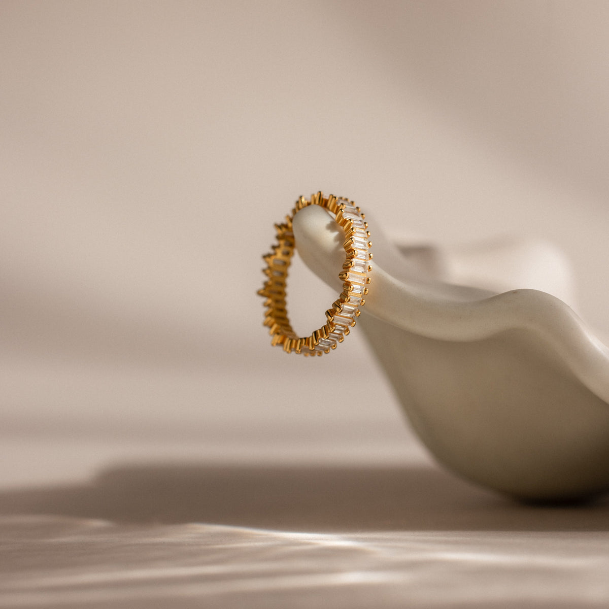 Art deco rhythm ring