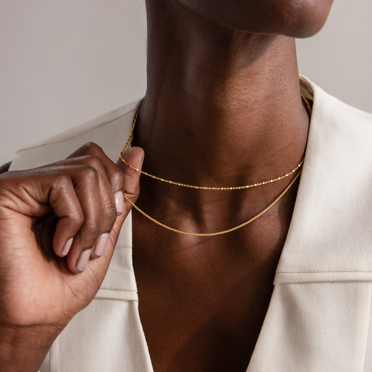 Woven chain necklace