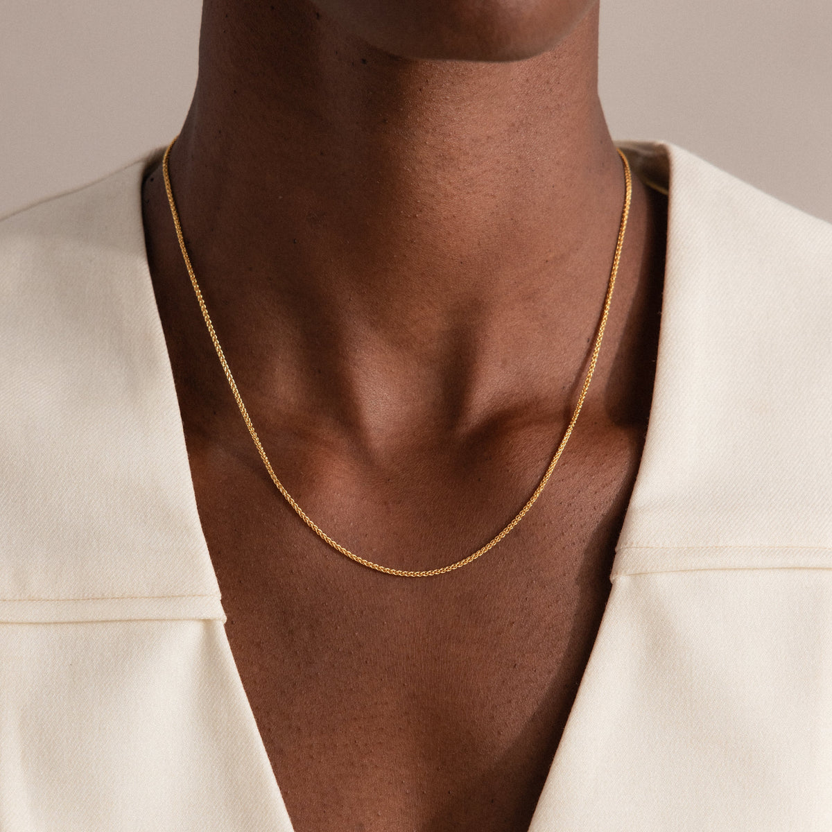 Woven chain necklace