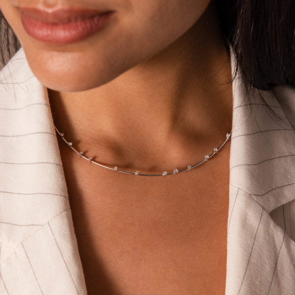 Sprinkle diamond necklace