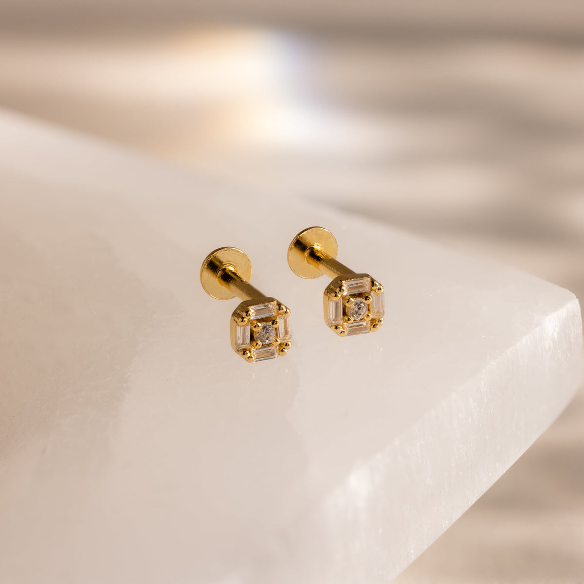Art deco flat back studs