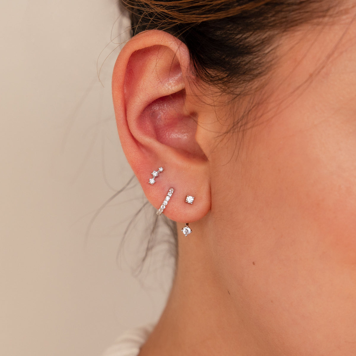 Diamond earrings set