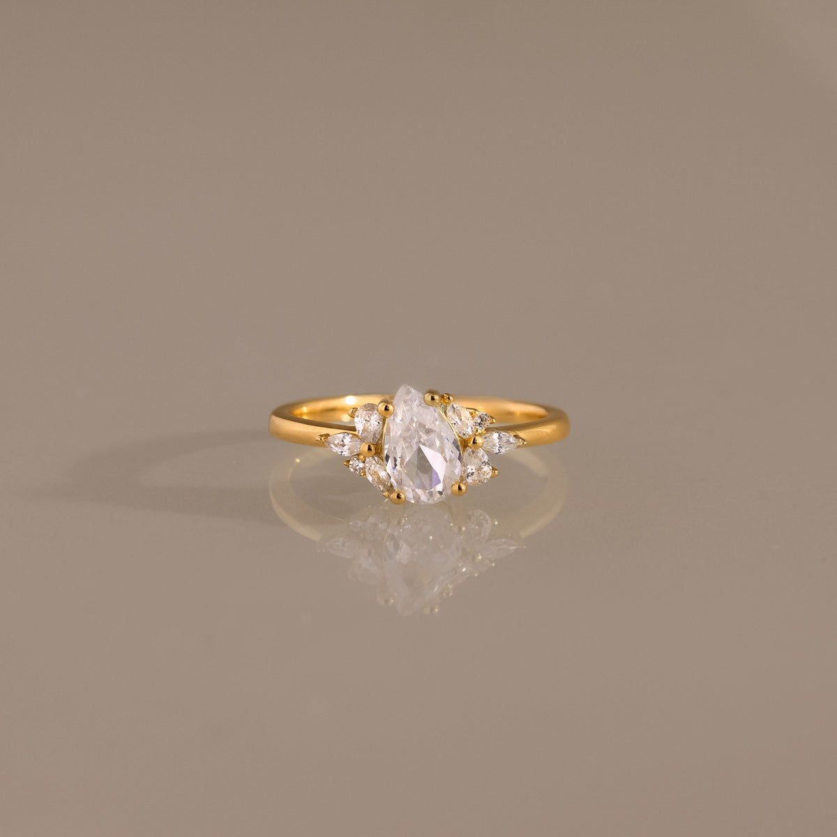 Diamond petal ring