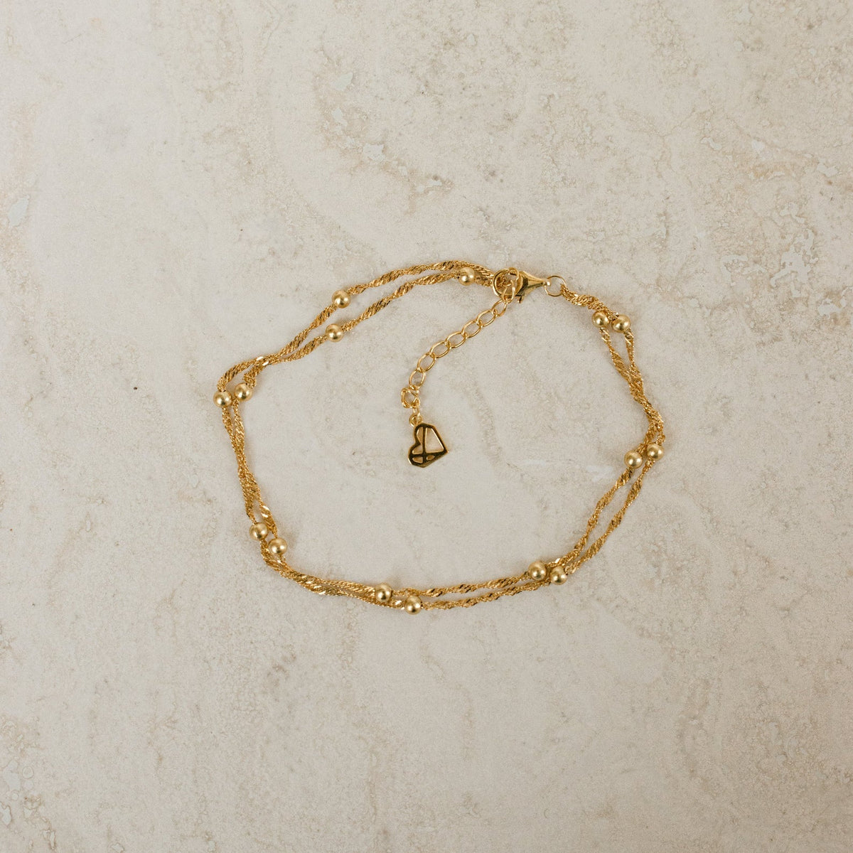 Duo bead chain bracelet