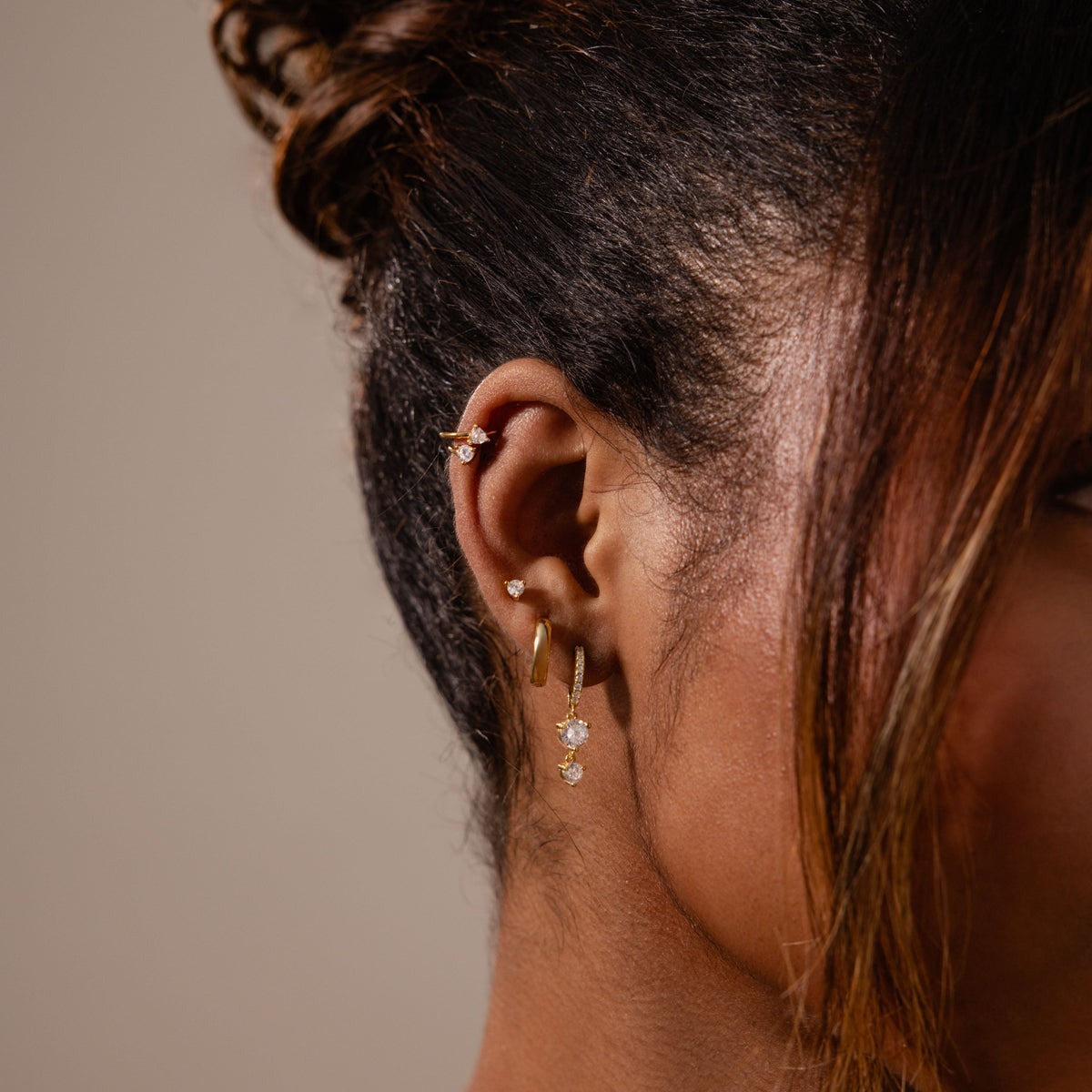 Duo diamond ear cuffs