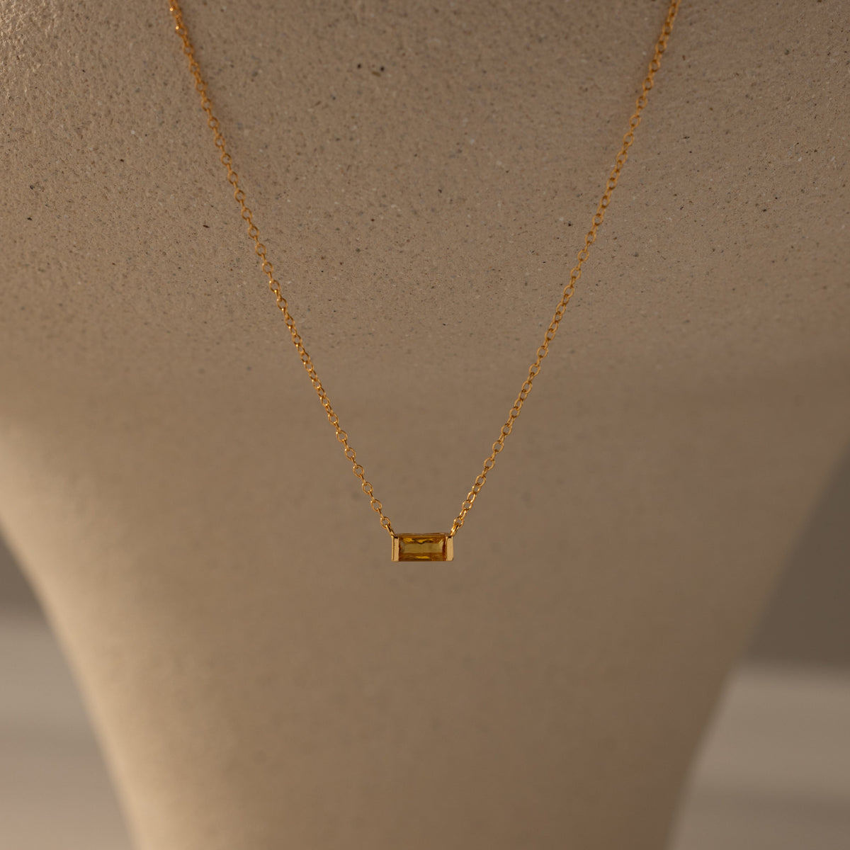 Emery birthstone necklace