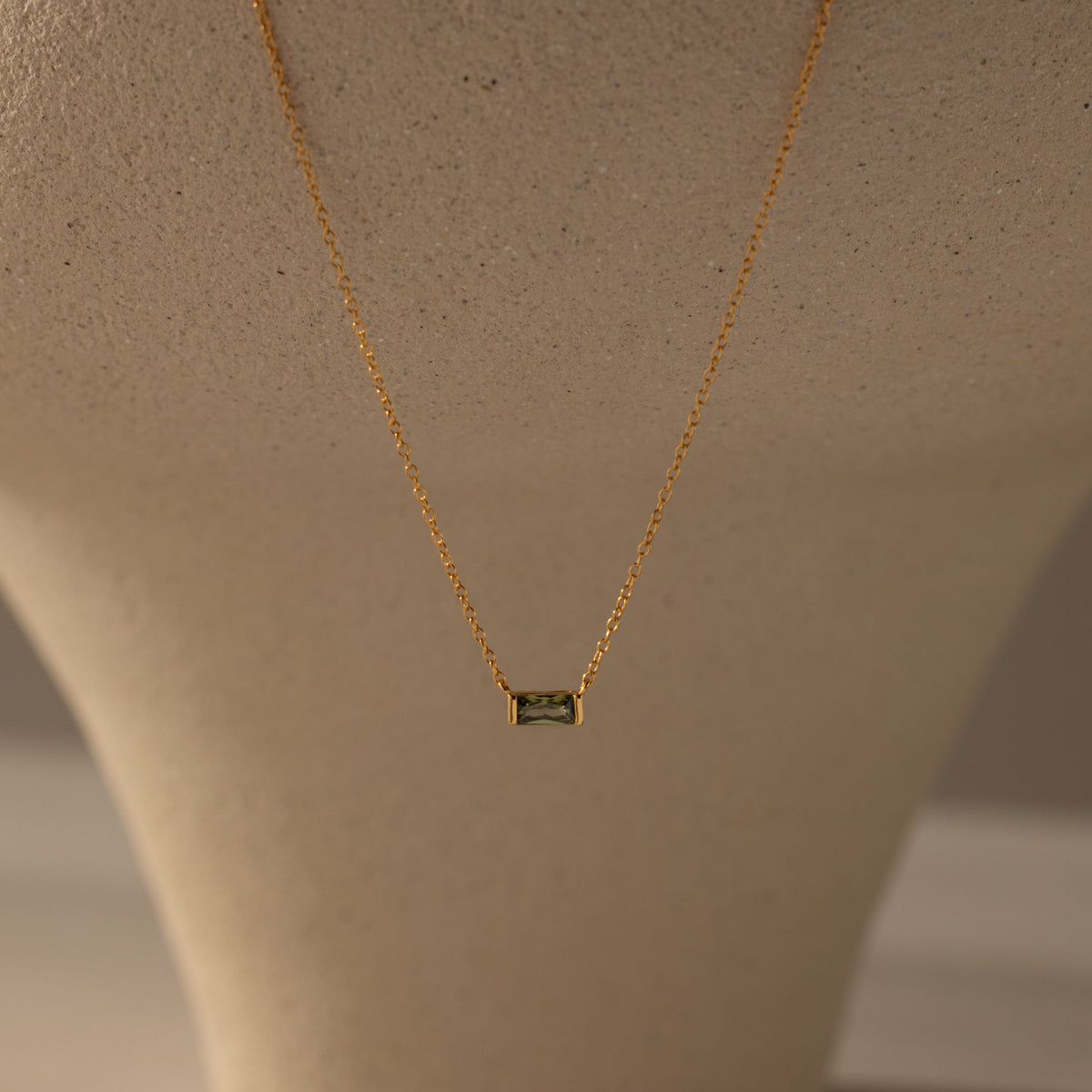 Emery birthstone necklace