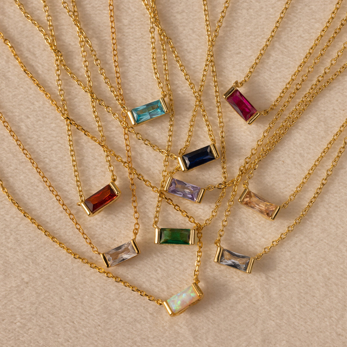 Emery birthstone necklace