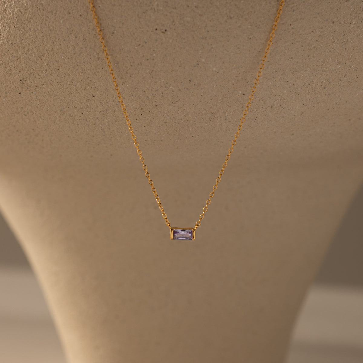 Emery birthstone necklace
