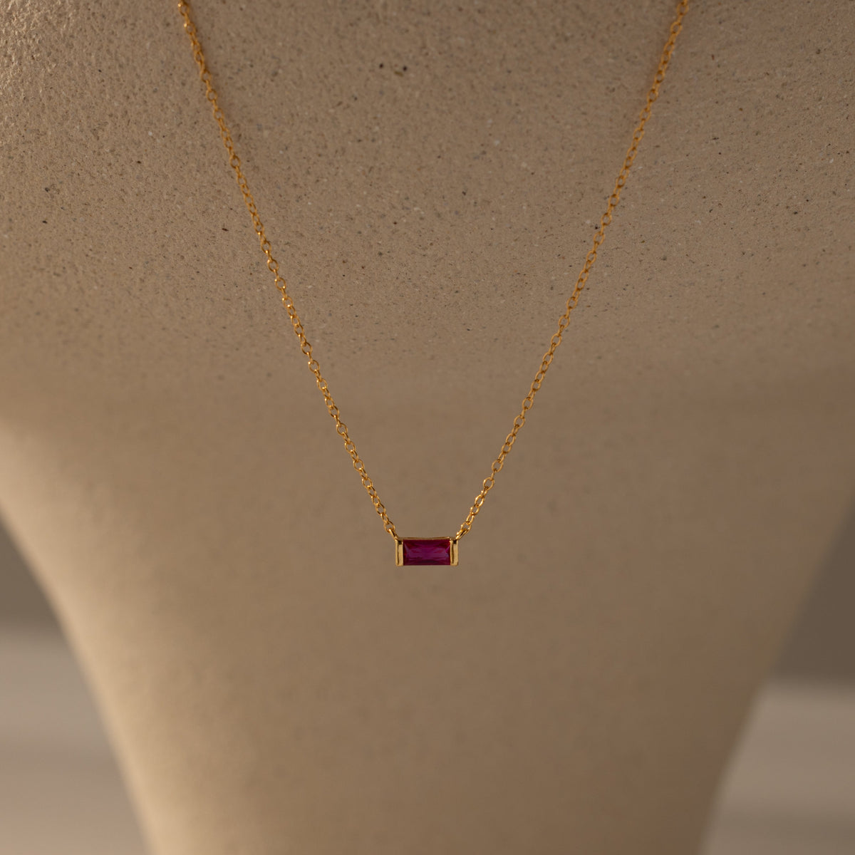 Emery birthstone necklace