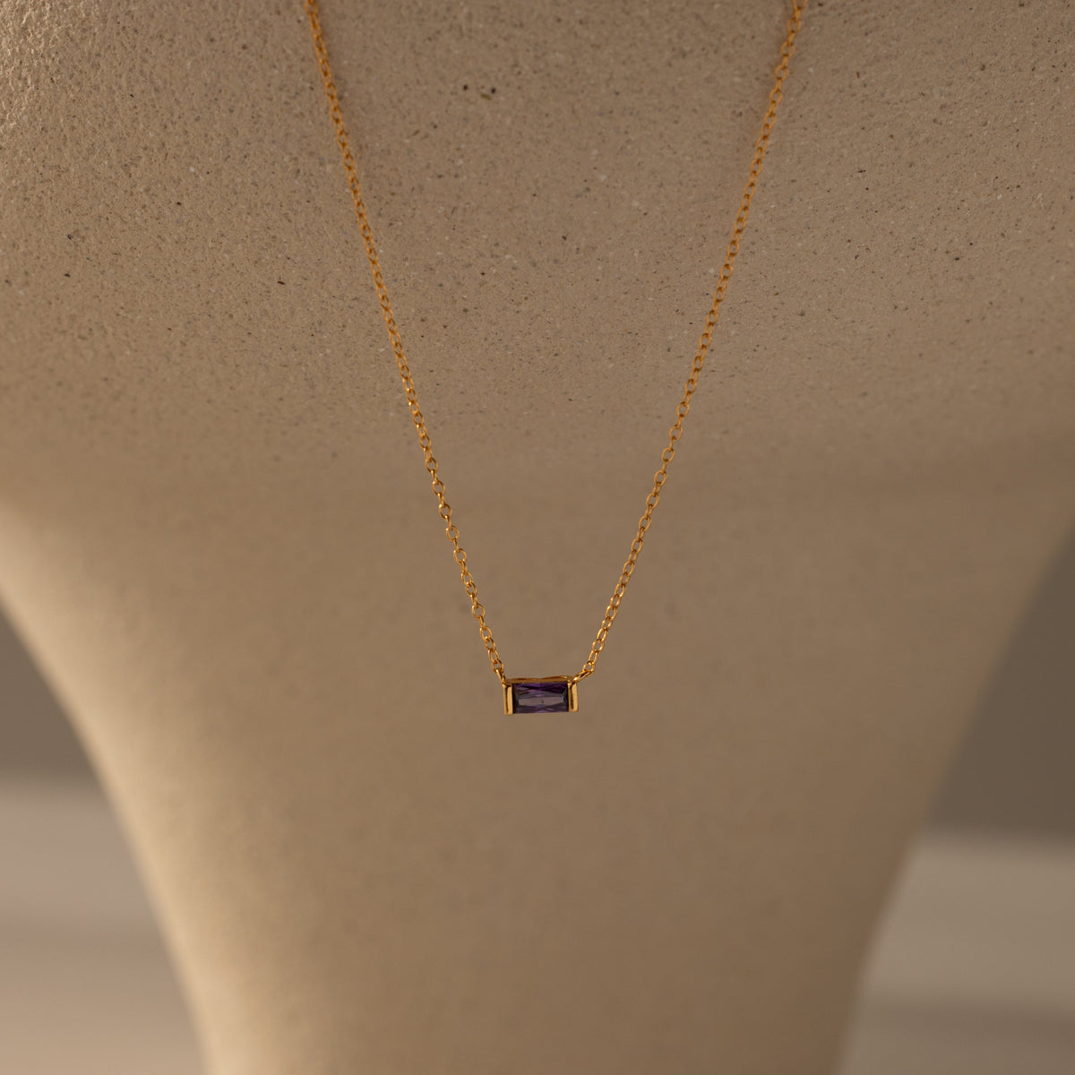 Emery birthstone necklace