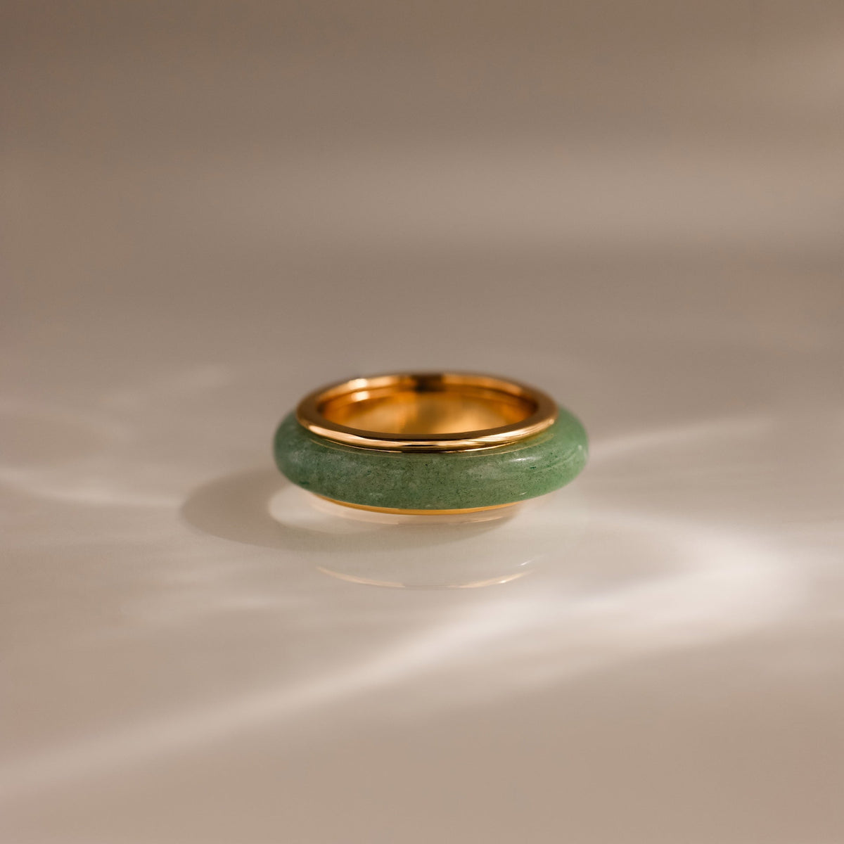 Haven jade spinner ring