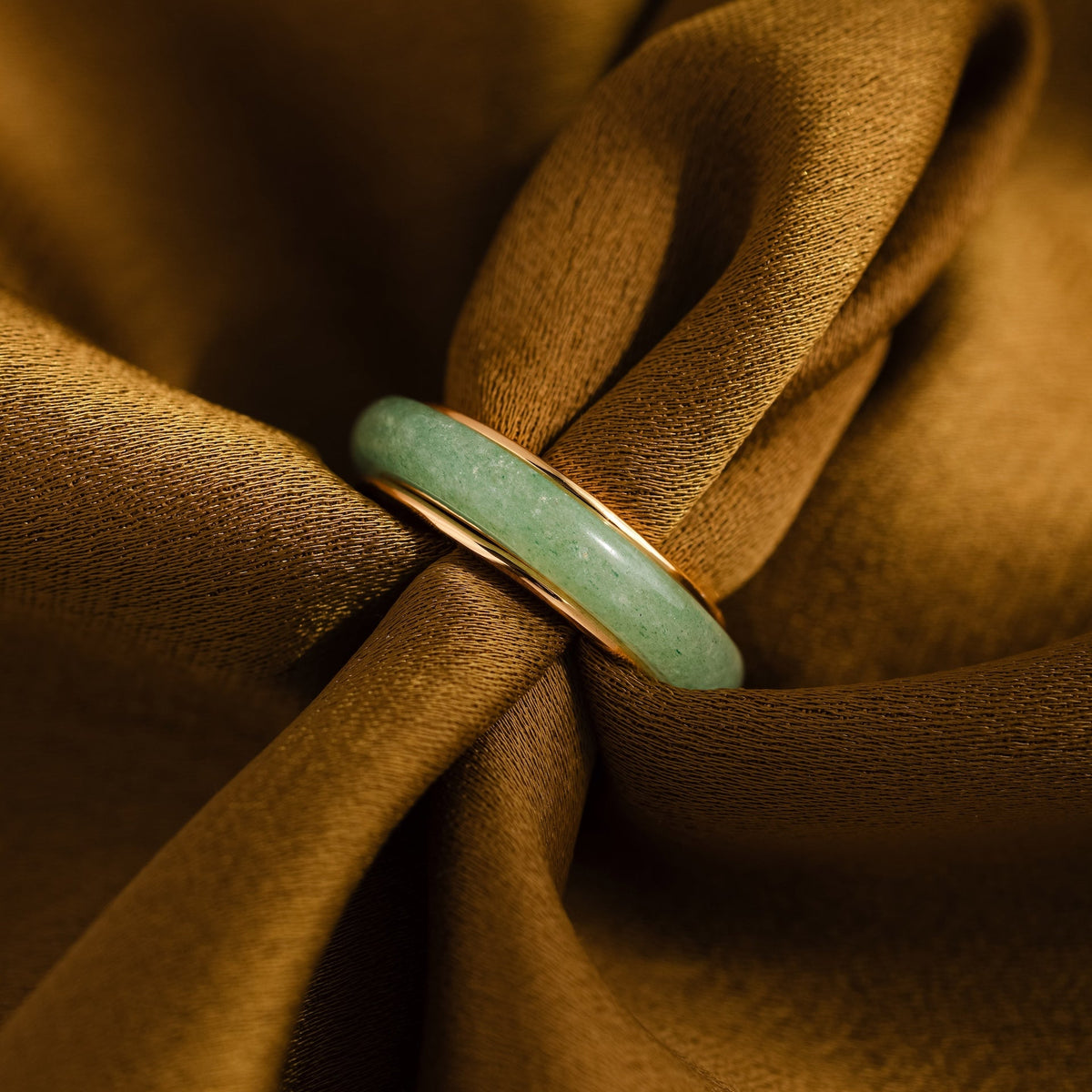 Haven jade spinner ring
