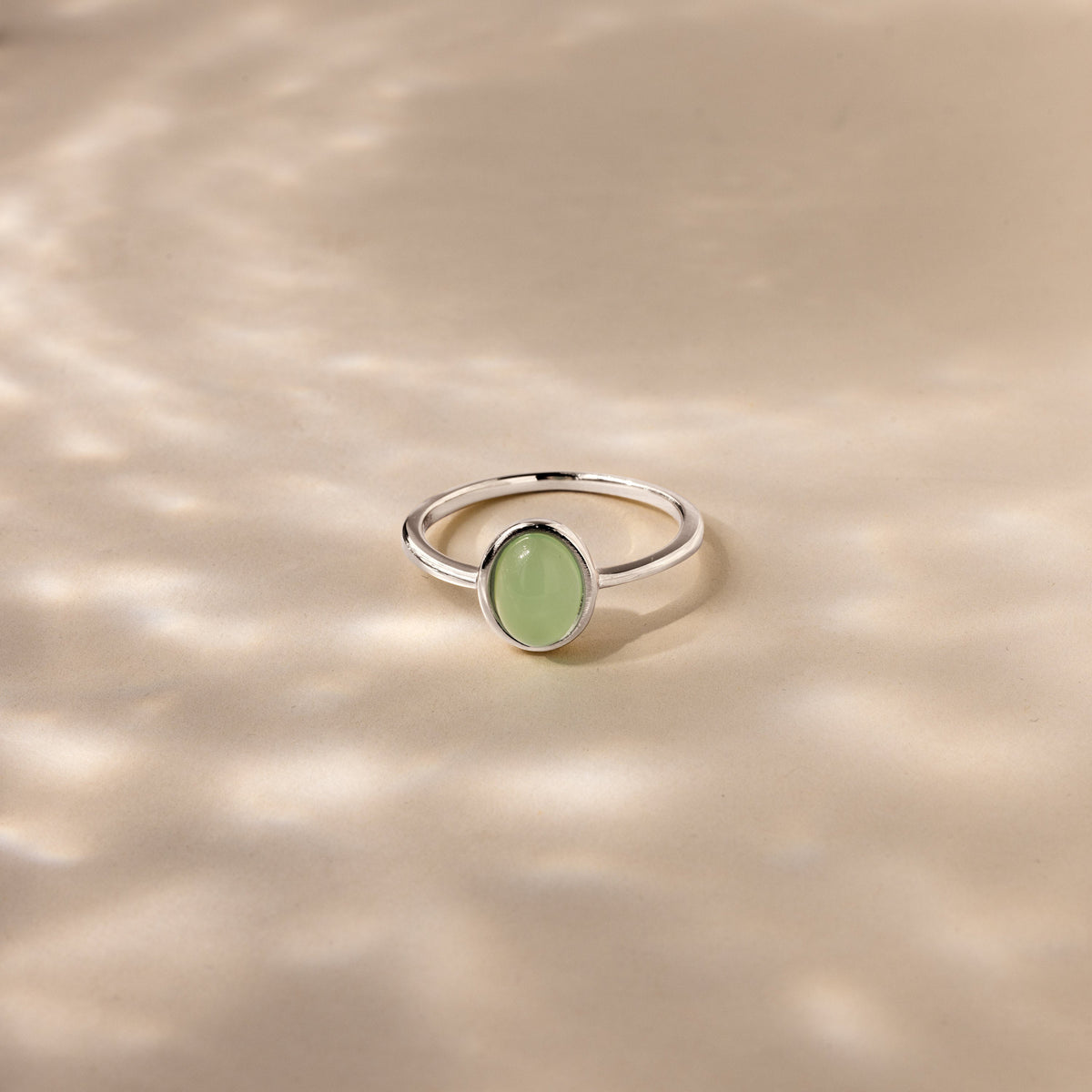 Jade oval ring