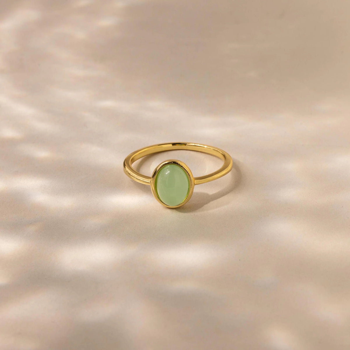 Jade oval ring