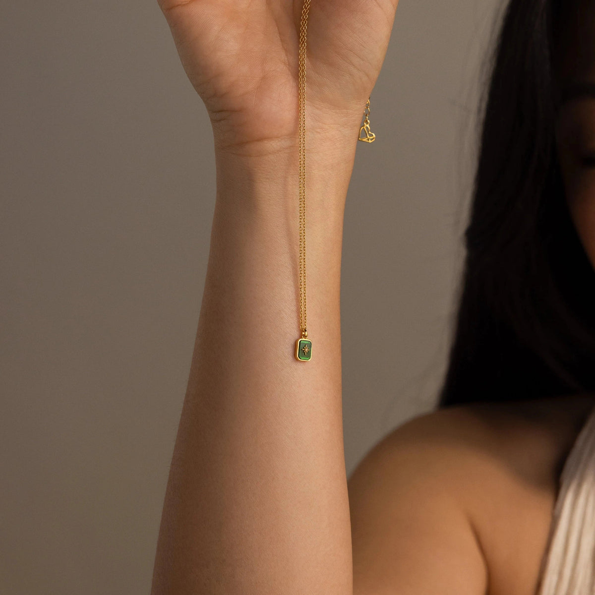 North star birthstone necklace