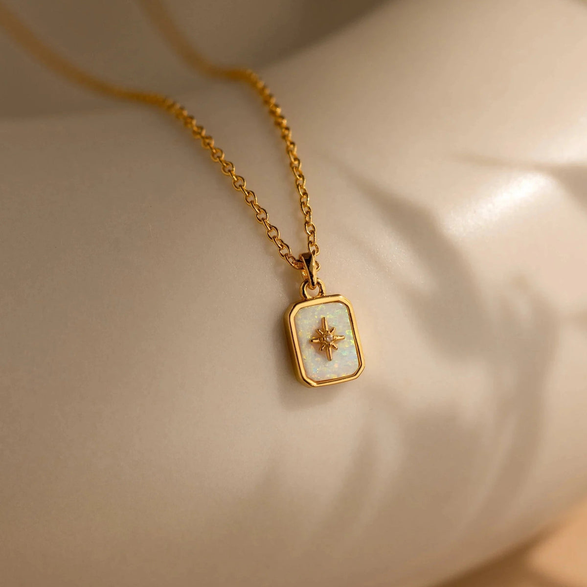 North star birthstone necklace