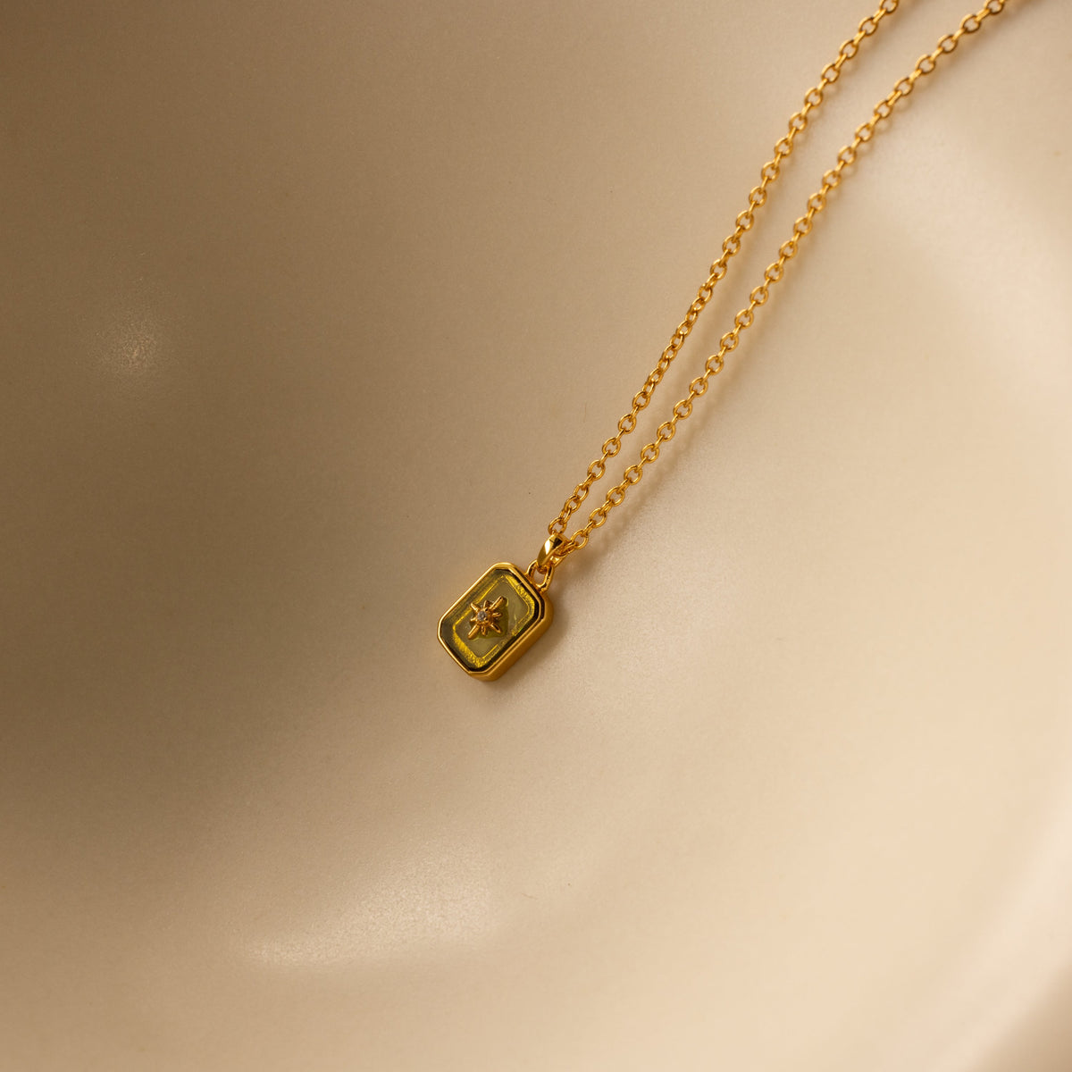 North star birthstone necklace