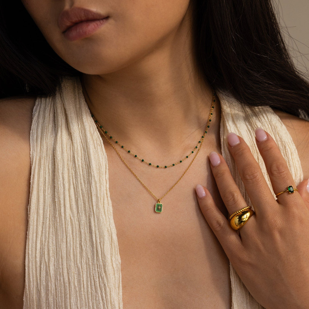 North star birthstone necklace