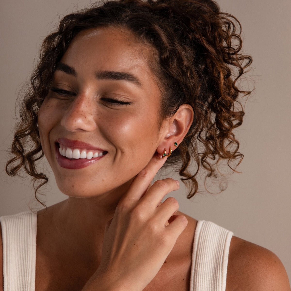 Rhombus birthstone flat back studs