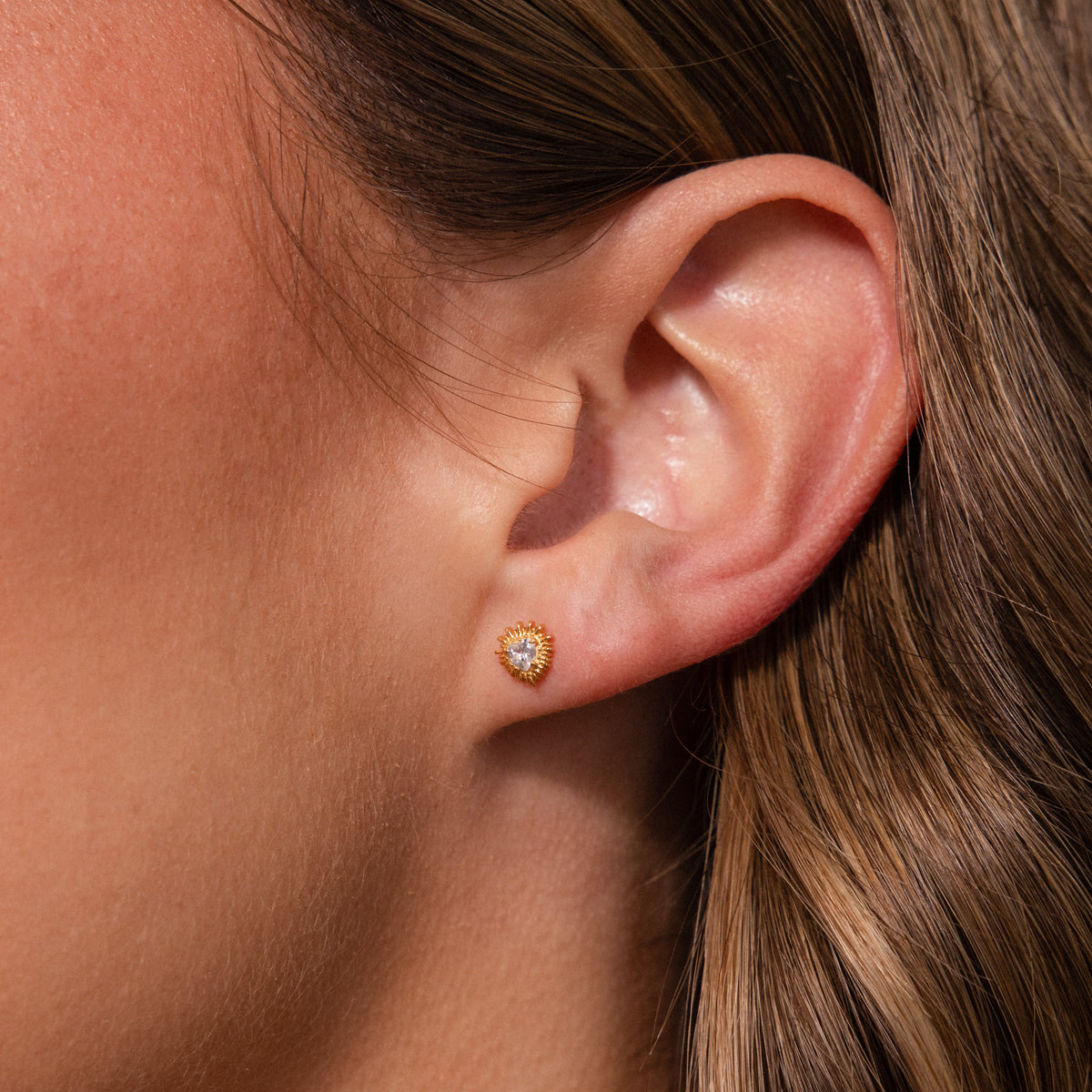 Sacred heart flat back studs