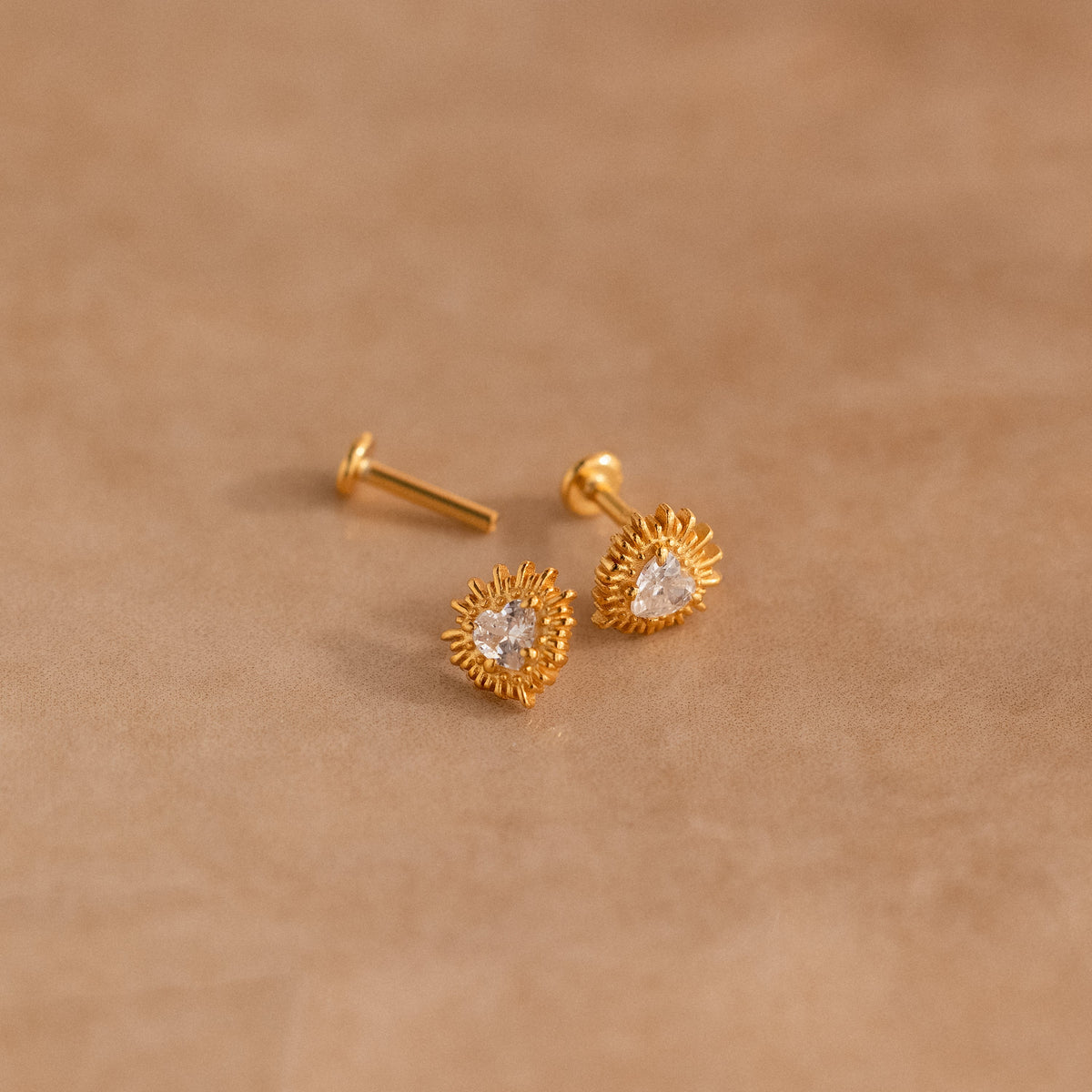 Sacred heart flat back studs