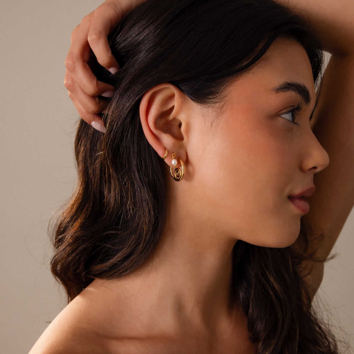 Spiral swirl hoops