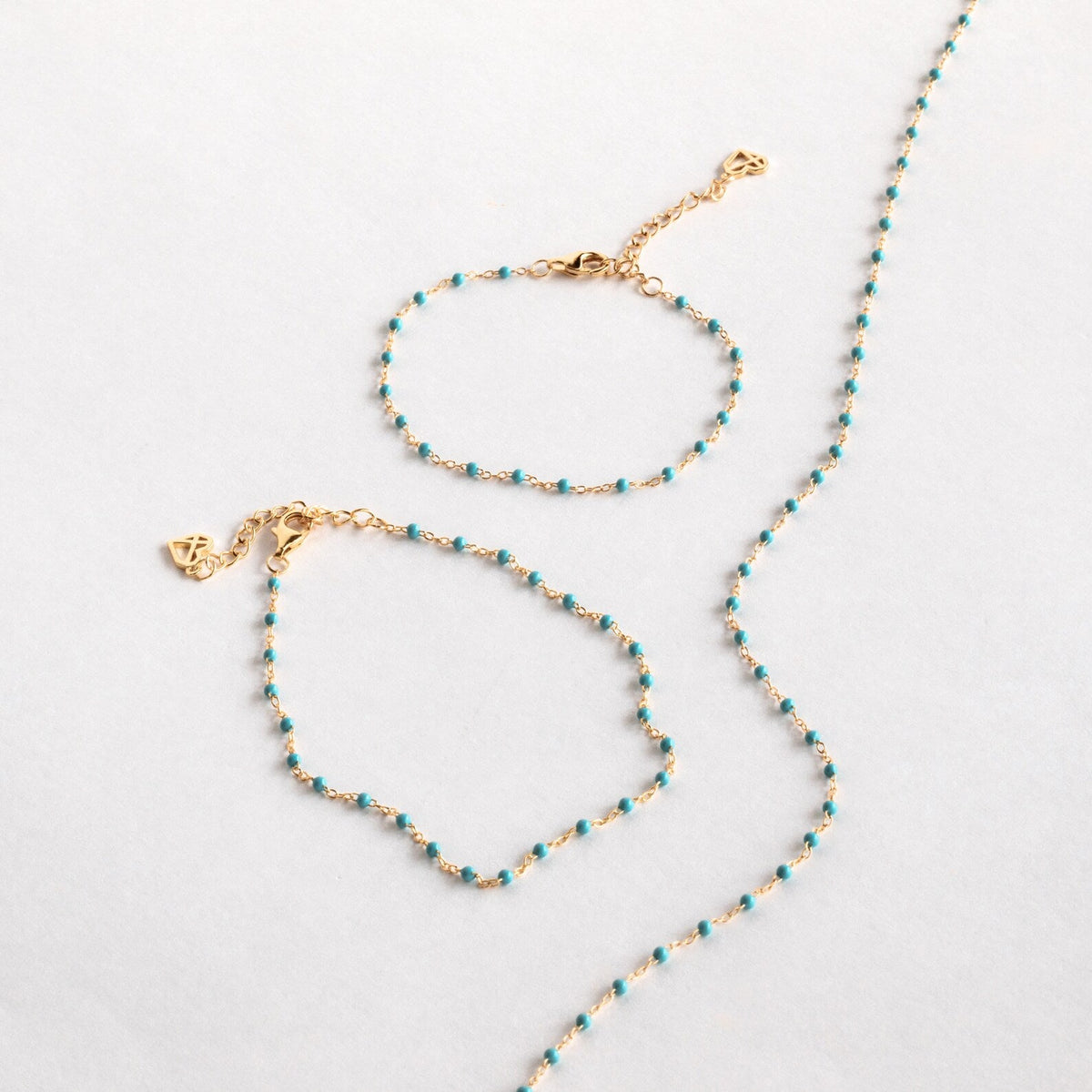 Turquoise station necklace