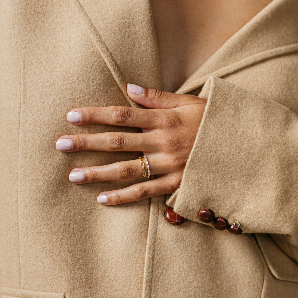 Baguette eternity ring