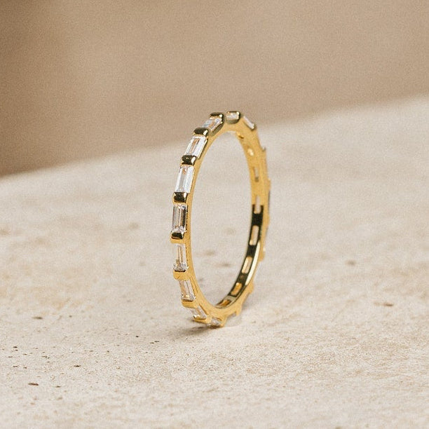 Baguette eternity ring