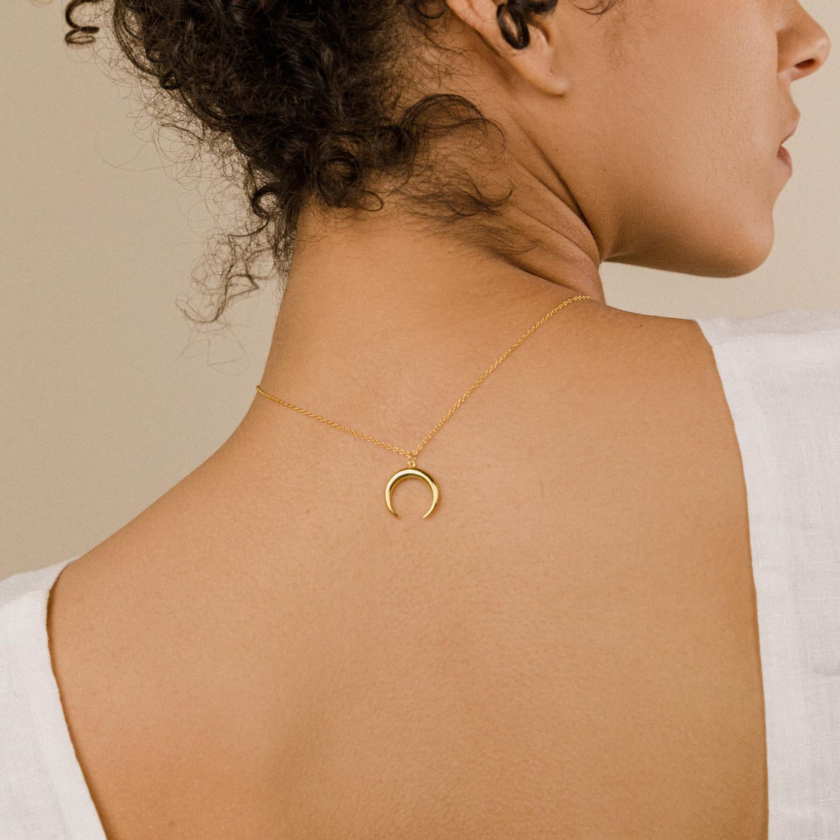 Crescent moon necklace