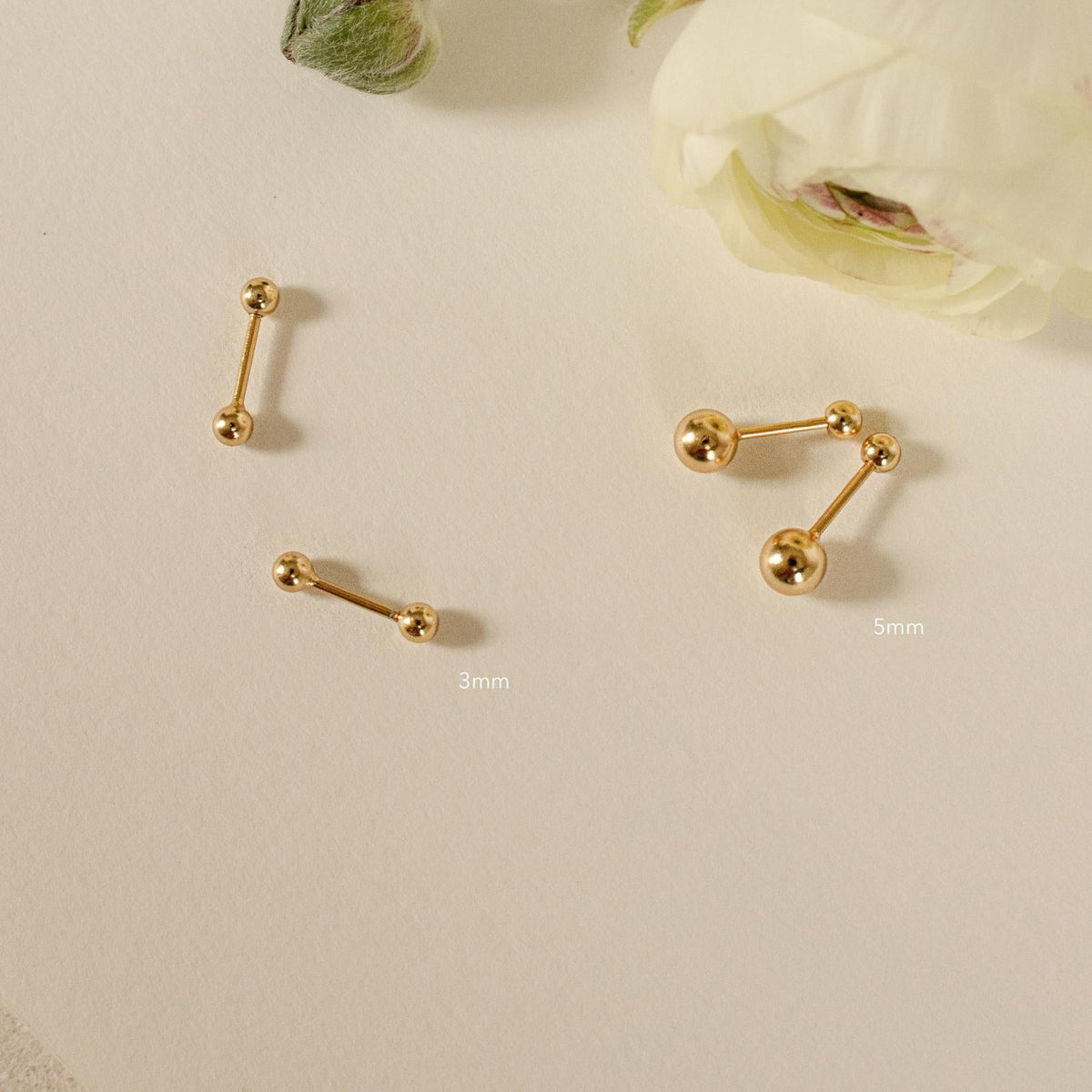 Hailey ball flat back studs